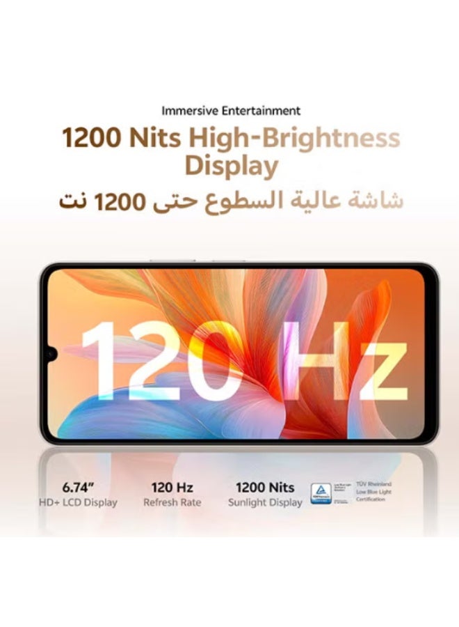 فيفو Y05 4G AI Dual SIM Black 4GB RAM 128GB With Exclusive Wired Earphones and Vivo Phone Holder And Protective Case And Charger In Box  - Middle East Version - Image 4