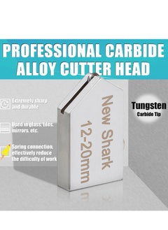 Excefore Glass Cutter Set, Pistol Grip Ergonomic Grip Tungsten Carbide Glass Cutting Tools with Oil Reservoir, 2-6 Mm Replaceable Cutting Heads Perfect for Glass Cutting  - Image 3