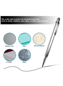 Excefore Glass Cutter Set, Pistol Grip Ergonomic Grip Tungsten Carbide Glass Cutting Tools with Oil Reservoir, 2-6 Mm Replaceable Cutting Heads Perfect for Glass Cutting  - Image 4