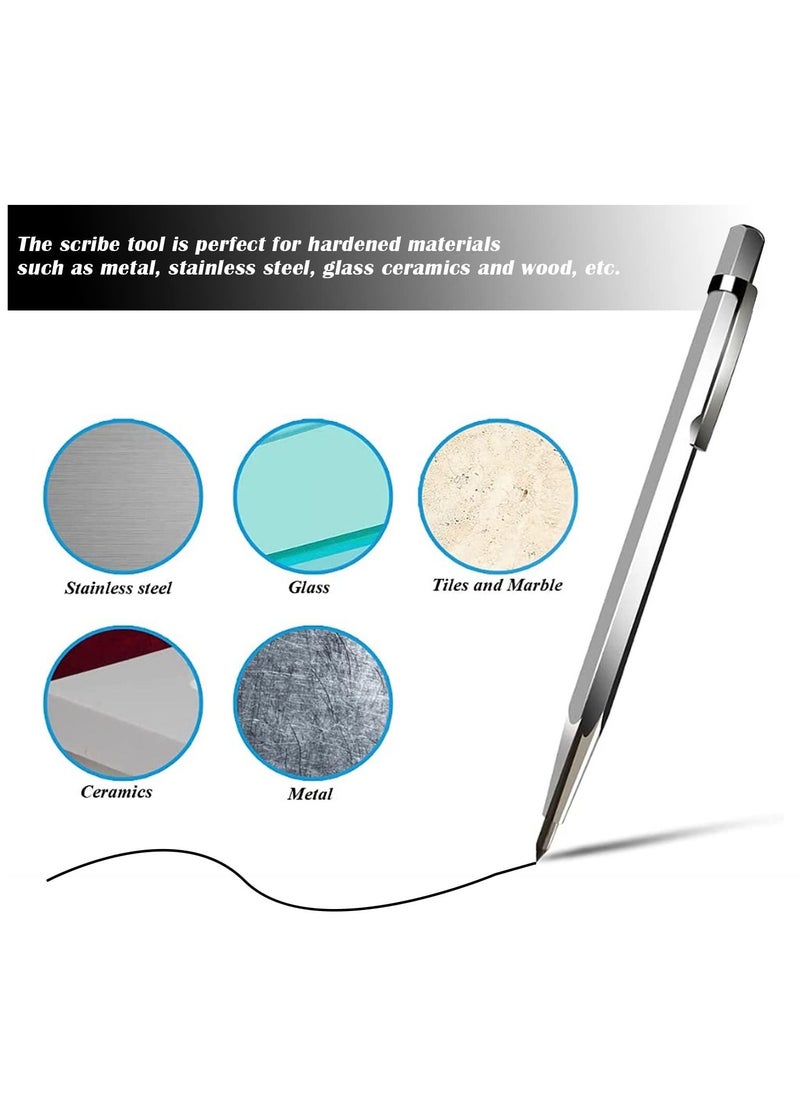 Excefore Glass Cutter Set, Pistol Grip Ergonomic Grip Tungsten Carbide Glass Cutting Tools with Oil Reservoir, 2-6 Mm Replaceable Cutting Heads Perfect for Glass Cutting  - Image 4