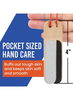 IMPRESA [2 Pack] Hand & Finger Skin File Double Sided Hand Callus File With Replacement Boards Buff Out Tough Skin For Smooth Healthy Hands Hand Callus Remover Finger File  - Image 2