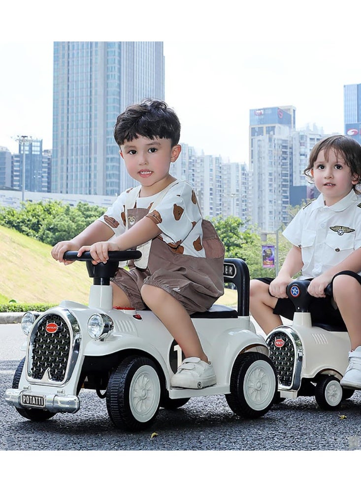 2 Seater Electric Ride On Car Kids Ride-On Toy Car Includes 1 Locomotive and 1 Detachable Carriage, Electric Baby Riding Toy with Music for Boys Girls 3+ - Image 1