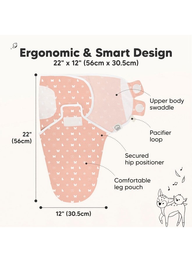 KeaBabies 3-Pack Organic Baby Swaddle Sleep Sacks - Swaddles for Newborns, Infant 0-3 Months, Baby Girls, Boys, Soft & Snug Newborn Sleep Sack, Nursery Swaddling Blankets (Butterflies) - Image 2