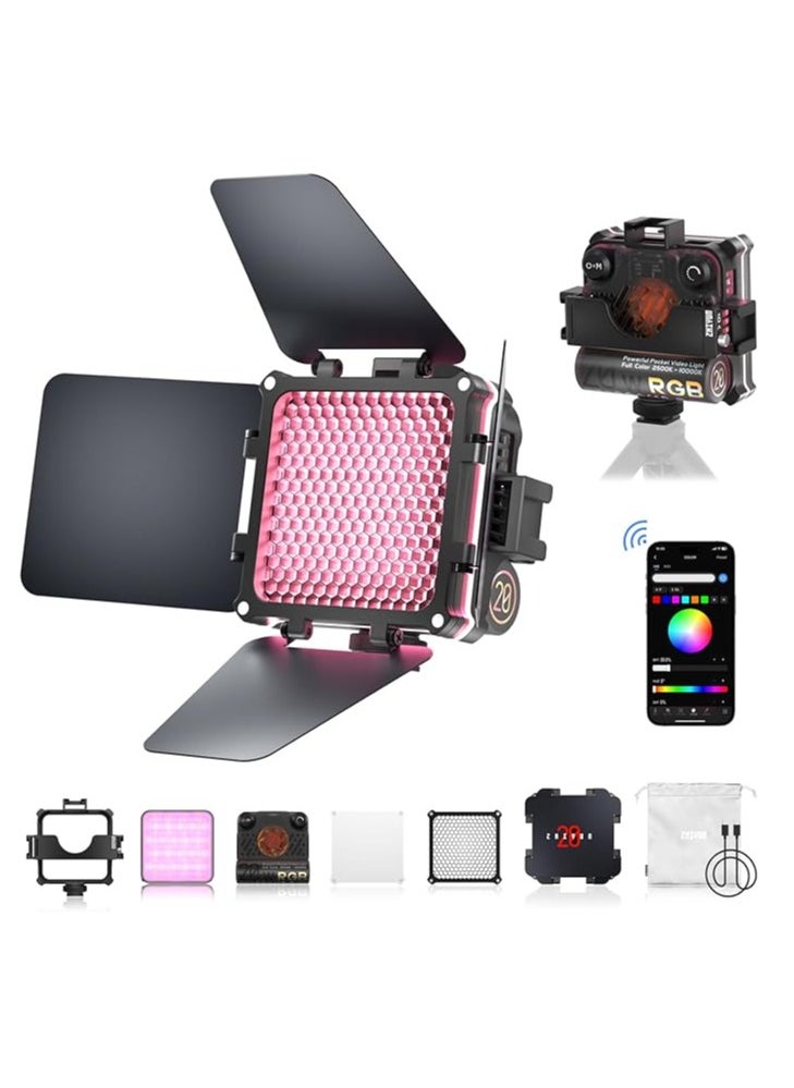 Zhiyun - Zhiyun FIVERAY M20C Combo [Official] 20W RGB Video Light Pocket Fill Light - Image 1
