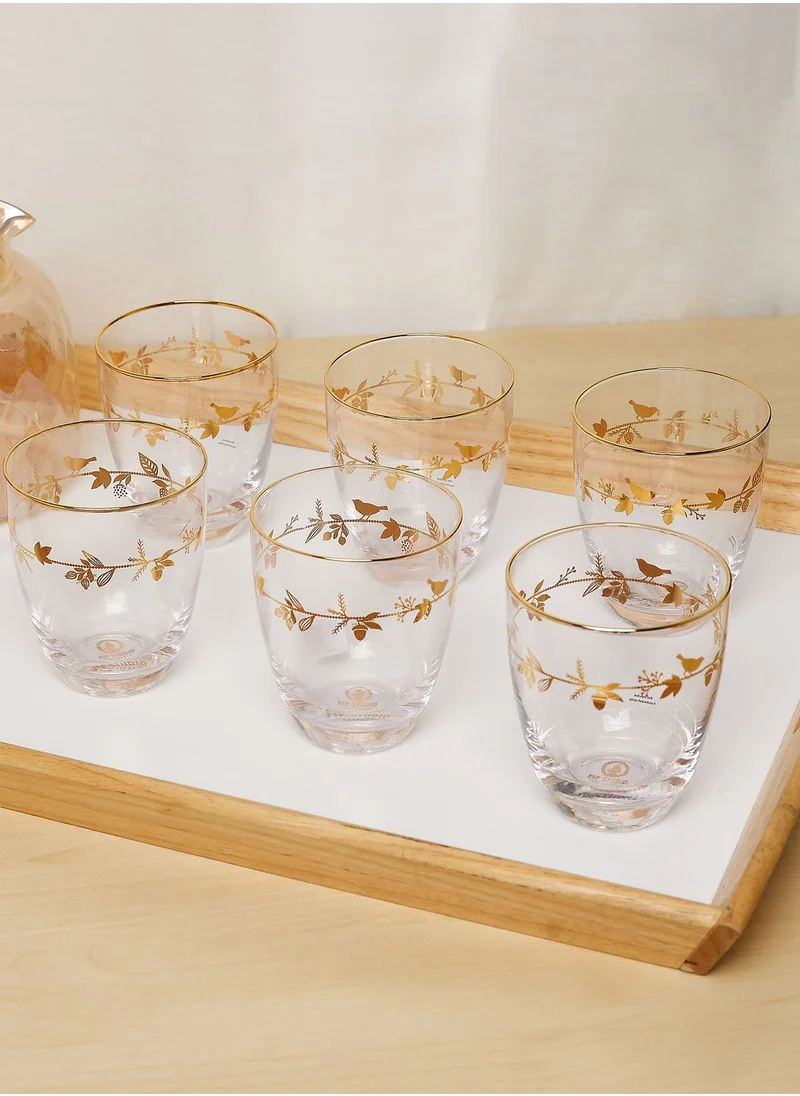 Pip Studio Water Glass Winter Wonderland 360Ml Set of 6