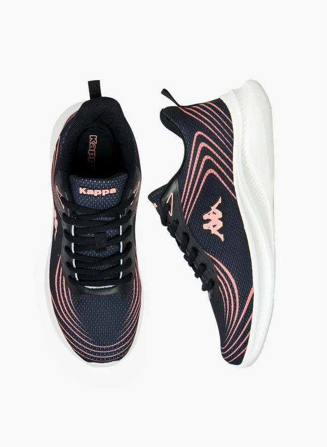 Kappa Women's Logo Print Lace-Up Sports Shoes
