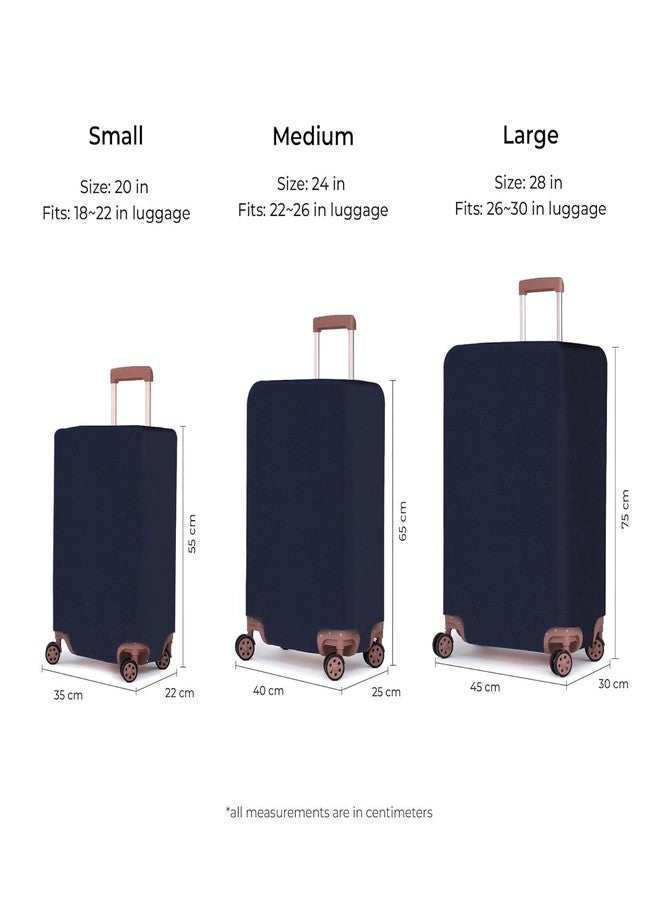 NT CREATION Solid Luggage Cover for Traveling Bag & Suitcase - Stretchable & Scratchproof Trolley Protector with Velcro Lock & Lightweight Washable Material(Suitcase Bag Not Included, Only Cover in Product) - Image 3