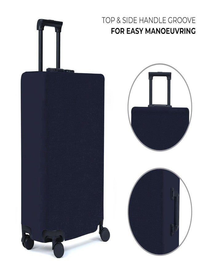 NT CREATION Solid Luggage Cover for Traveling Bag & Suitcase - Stretchable & Scratchproof Trolley Protector with Velcro Lock & Lightweight Washable Material(Suitcase Bag Not Included, Only Cover in Product) - Image 2