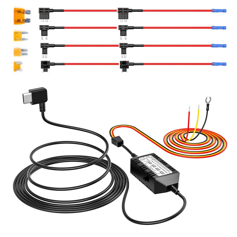 VIOFO HK4 Hardwire Kit with 8pcs Full Set Circuit Fuse Tap TypeC Port for A329 seriesA229 seriesA119Mini2A139ProWM1T130 Dash Cam - Image 2