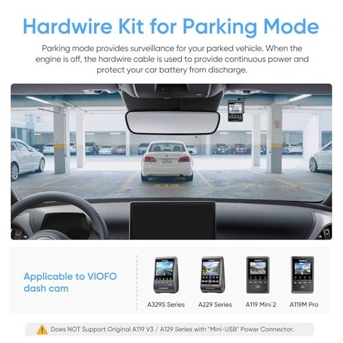 VIOFO HK4 Hardwire Kit with 8pcs Full Set Circuit Fuse Tap TypeC Port for A329 seriesA229 seriesA119Mini2A139ProWM1T130 Dash Cam - Image 3