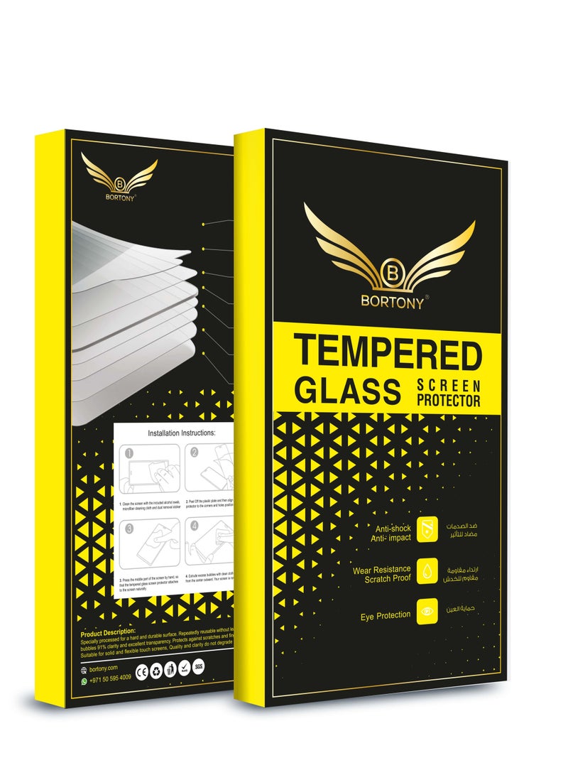 بورتوني واقي شاشة نانو مقاوم للصدمات لهاتف أبل آيفون 12 برو ماكس شفاف - Image 5