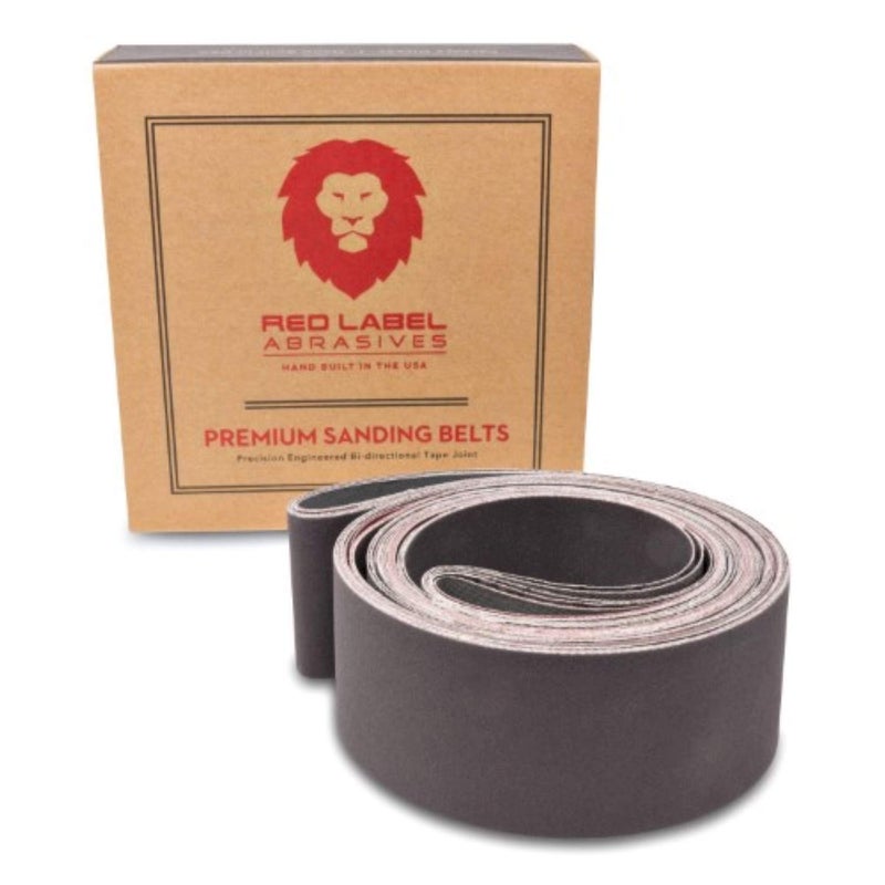Red Label Abrasives 2 X 36 Inch Knife Sharpening Sanding Belts Fine Grits 6 Pack Assortment