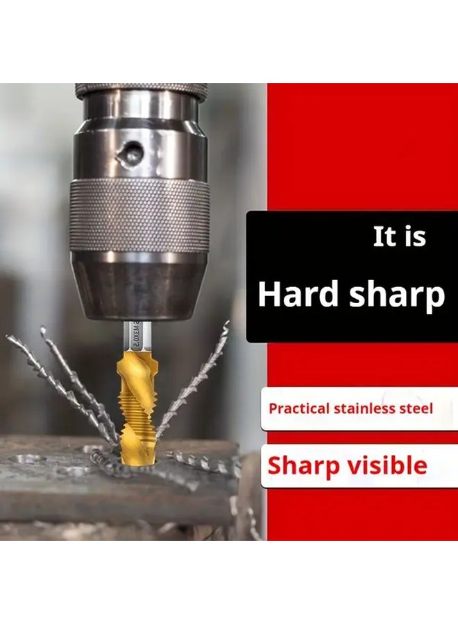 ROORUNS M3 To M12 High Speed Steel Screw Tap Set 4341 Long Style with Interchangeable Hexagonal Handle And Ergonomic Grip Wear Resistant Tapping Tool For Precision Thread Cutting In Metal - Image 3