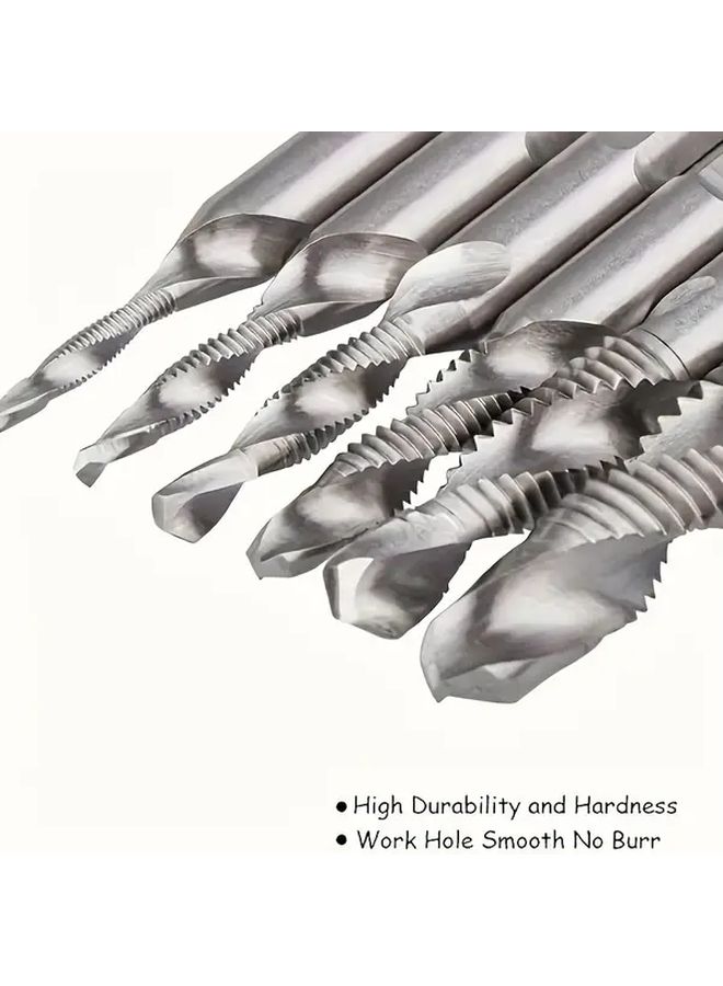 ROORUNS M3 To M12 High Speed Steel Screw Tap Set 4341 Long Style with Interchangeable Hexagonal Handle And Ergonomic Grip Wear Resistant Tapping Tool For Precision Thread Cutting In Metal - Image 5