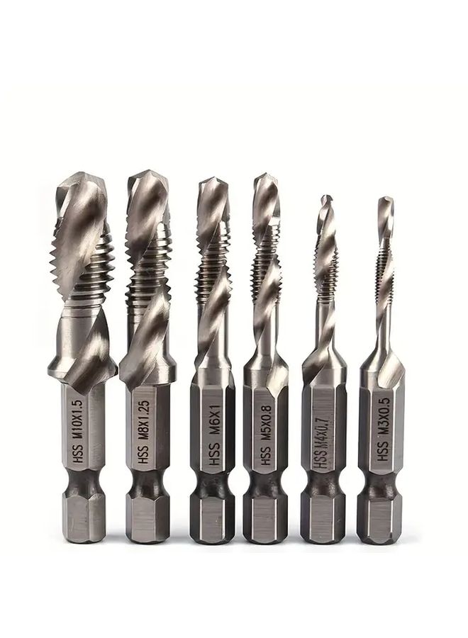 ROORUNS M3 To M12 High Speed Steel Screw Tap Set 4341 Long Style with Interchangeable Hexagonal Handle And Ergonomic Grip Wear Resistant Tapping Tool For Precision Thread Cutting In Metal - Image 1