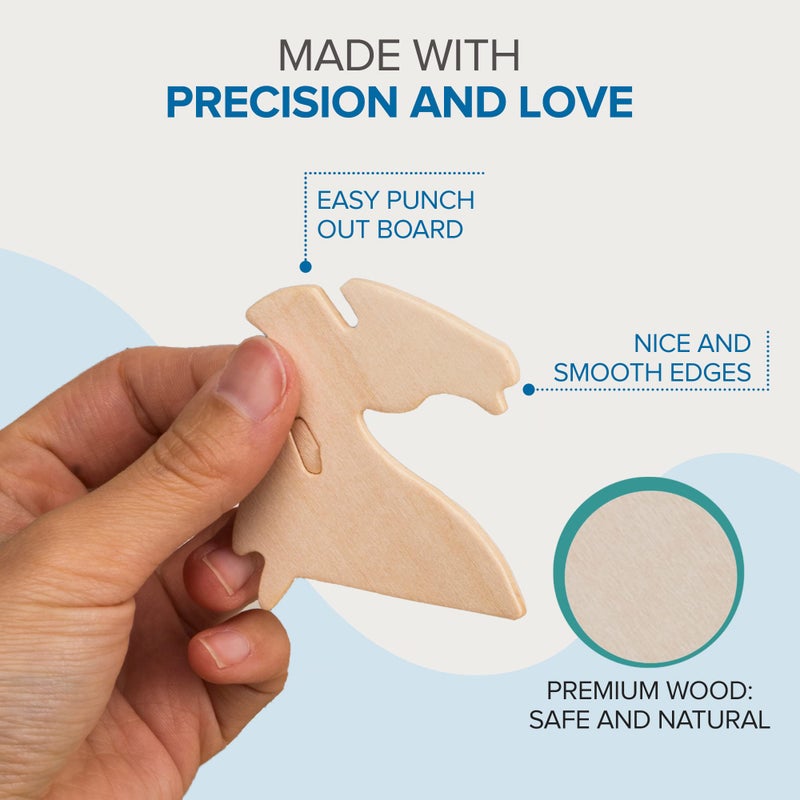 Hands Craft ألعاب يدوية 3D لغز خشبي – مجموعة حزمة 6 حيوانات بحرية متنوعة ألغاز محيرة تعليمية لعبة STEM للكبار والأطفال للبناء آمنة وغير سامة سهلة الإخراج خشب ممتاز JP2B5 - Image 4