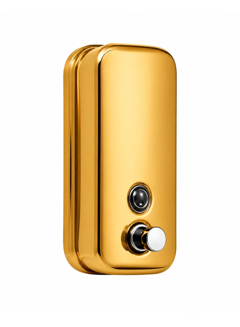 Luxury Liquid Soap Dispenser – Made of Stainless Steel (Gold, 800ml) - Image 1