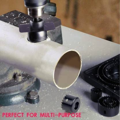 DUMDAAR Hole Saw Cutter Tool Kit 19127mm Set of 16 with 3 pc flat wood bit set Rotary Bit Set 16 Bits - Image 4