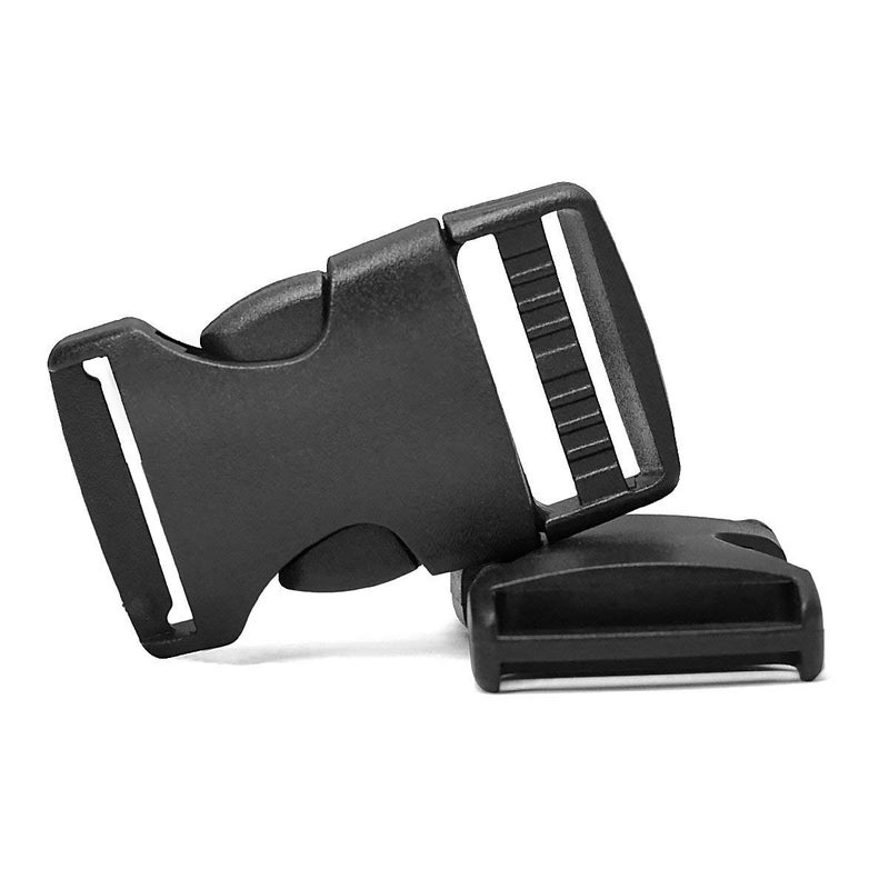 Petutu 20Pack Plastic Buckles 1 Inch Quick Side Release Buckles for Backpack Webbing Belt (Black) - Image 4