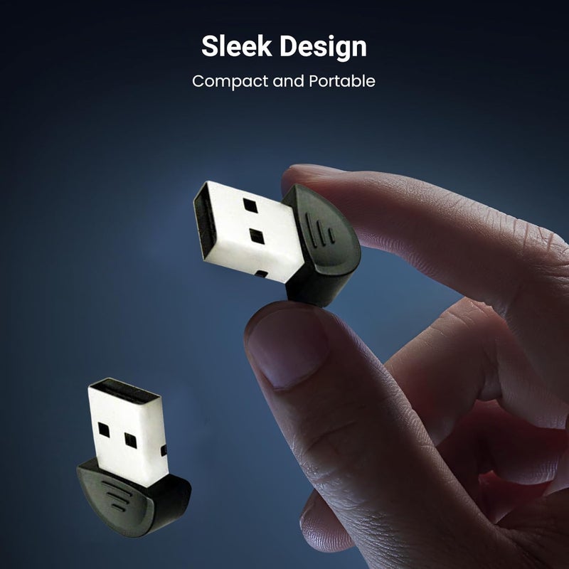 BigPlayer USB 5.0 Bluetooth Dongle Receiver – High-Speed Bluetooth 5.0 Adapter for PC, Laptop, Audio Devices, Wireless Keyboard, Mouse – Plug & Play, Up to 100ft Range - Image 4