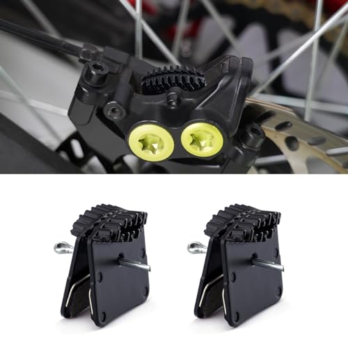 URLWALL 2PCS Brake Pad with Cooling Fin for Sur Ron Light Bee X/S Segway X160 X260 Talaria Sting MX3 R MX4 Shimano H03C, Rear Front Disc Brake Pad Durable Electric Dirt Bike Brake Pads Motorcycle Part - Image 1