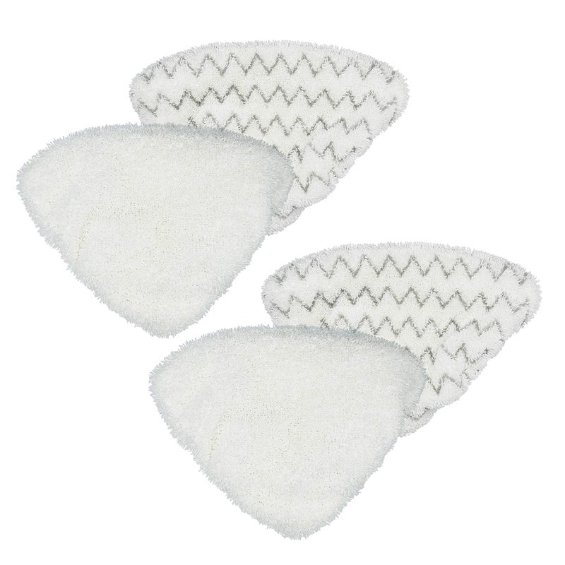 Flintar Flintar Replacement Steam Mop Pads Compatible with Bissell PowerEdge and PowerForce LiftOff Steam Mop 2078 2165 20781 Series Mop Pads Refill 4Pack 2 Soft  2 Scrubby 