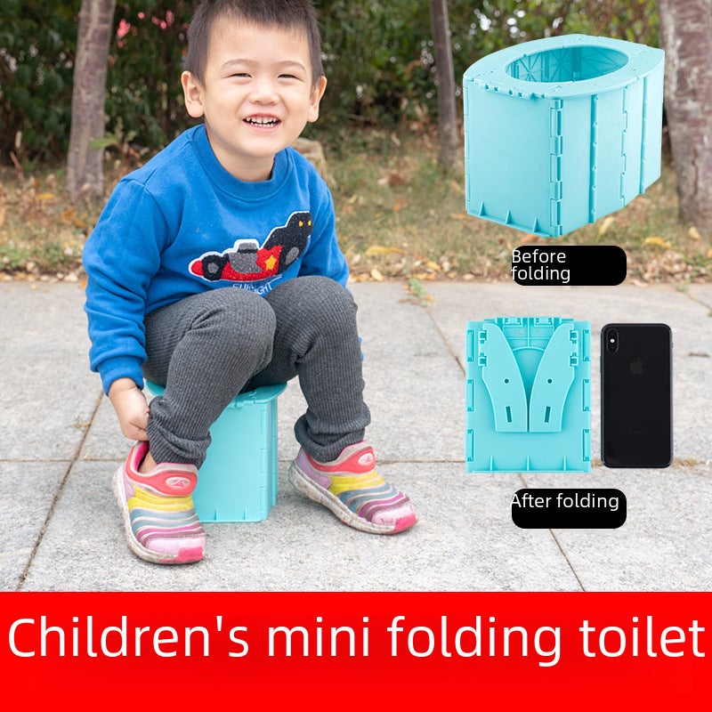 CPC certification baby folding toilet car children's toilet portable urinal baby toilet children's toilet(Pink) - Image 4