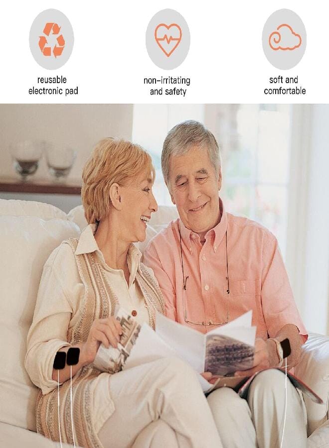 24 Pack 2" x 2" TENS Unit Replacement Pads Reuse More Than 45 Times, Upgraded Self-Adhesive Pads Compatible with AUVON, TENS 7000, Black - Image 3