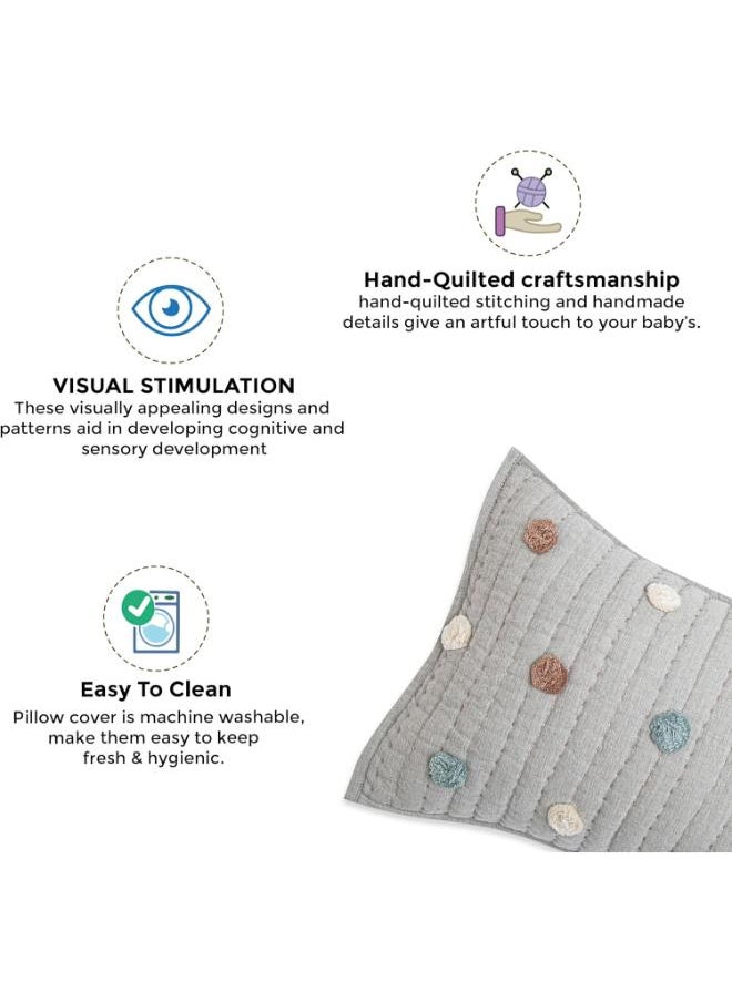 Crane BABY - Ezra Decorative Quilted Pillow - Image 1