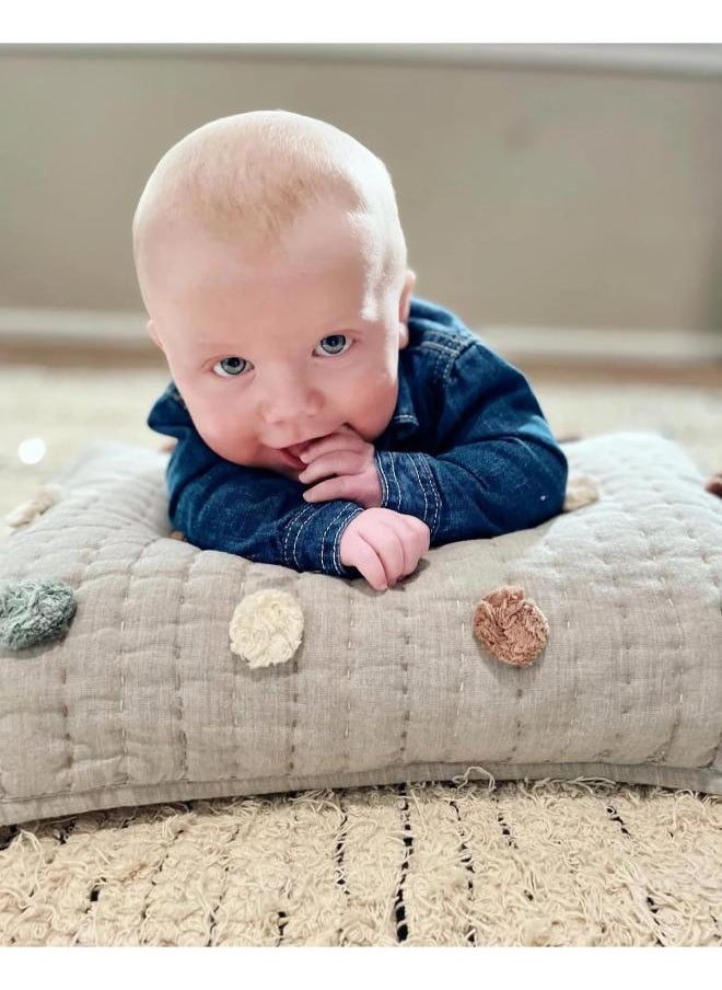 Crane BABY - Ezra Decorative Quilted Pillow - Image 1