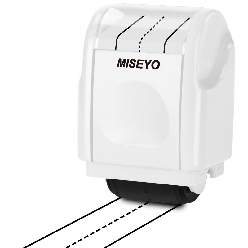 Miseyo Dashed Handwriting Lines Practice Roller Stamp White