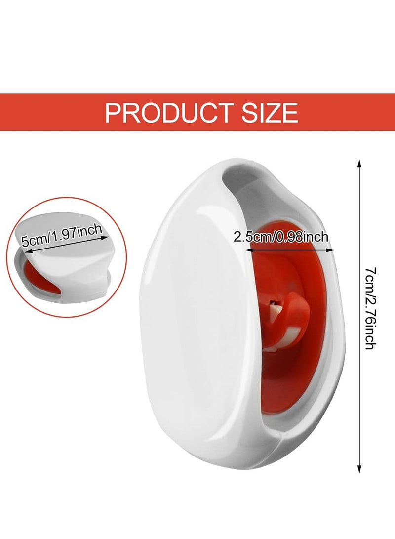 SYOSI 2 PCS Automatic Cord Winder Wire Storage Housekeeper Retractable Cable Organizer for USB Cables, Headphone Cable Data Charging Cable and Other Cords for Home Office Classroom White - Image 2