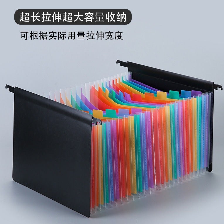 Hanging Three-Side Seal Organ Bag – 25 Large Capacity A4 File Storage with Printed Logo - Image 4
