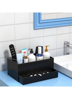 Acrylic Black Hair Tools Organizer with 3 Stainless Steel cups and Drawer, Ultimate Solution for Stationery, Cosmetics, Toiletries and Vanity Accessories for Bathroom Home, Office and Hotel - pzsku/Z4779F9265C3D836362B7Z/45/_/1708347309/7ccf5400-f1f0-4d4b-9544-c809575133e1