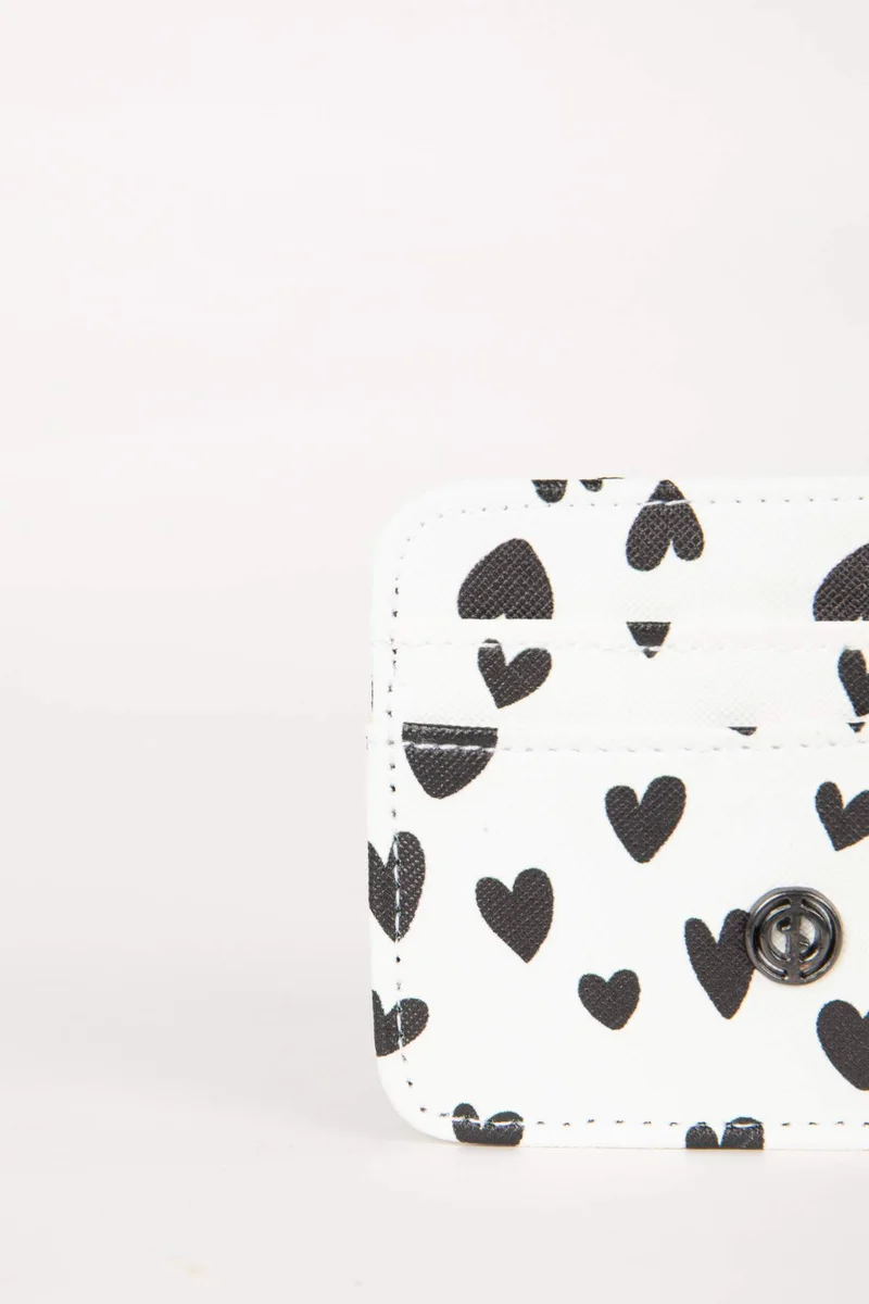 ديفاكتو Woman Faux Leather Card Holder