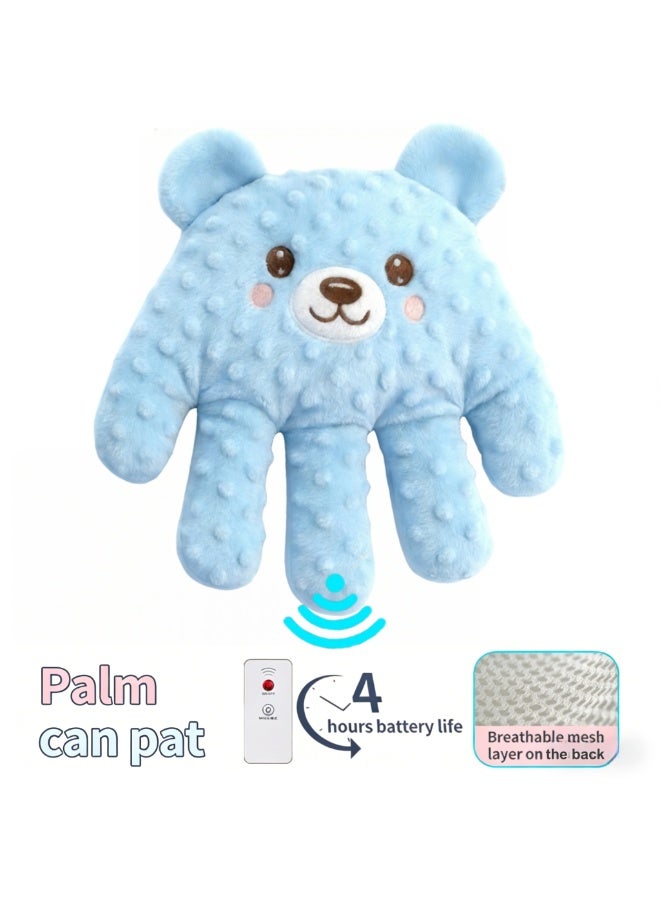 Baby Electric Patting Soothing Palm, Remote Control Automatic Sleep Aid Doll with Red Bean Inner Core, Simulates Mother's Hand Patting, Anti-Startle & Colic Relief Soother for Newborns Infants - Image 1