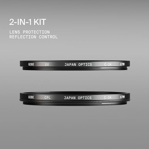 Gobe 72mm UV + Circular Polarizing (CPL) Lens Filter Kit - Image 3