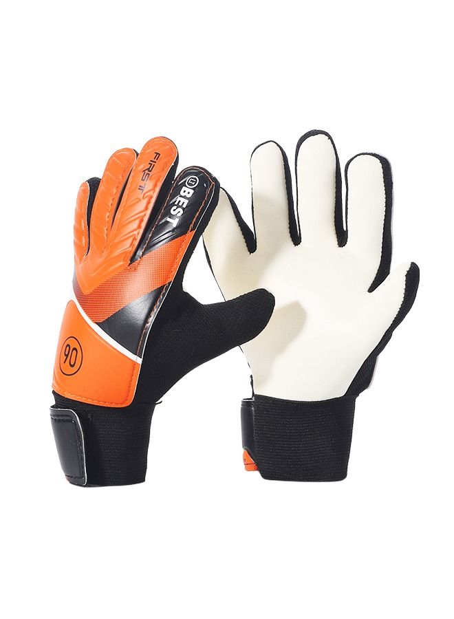 Best Youth Soccer Goalkeeper Gloves Orange - Image 2