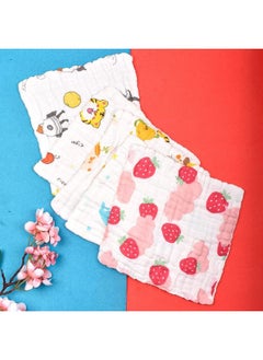 MOM'S HOME Baby Super Soft Absorbent Muslin 6 Layer Wash Towel100X100 Cm (0 3 Years)Designer Printed Any Design  - Image 5