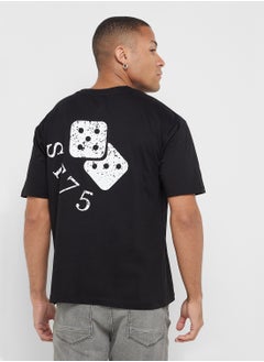 Seventy Five Graphic Print Oversized T-Shirt  - Image 1