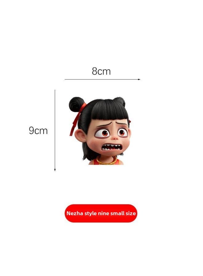 Nezha Devil Boy Sea-making Personality Car Sticker Car Motorcycle Glass Rear Gear Body Trunk Waterproof Sticker Decoration-Color:Nezha Style 9 -Size:Default Items  - Image 1