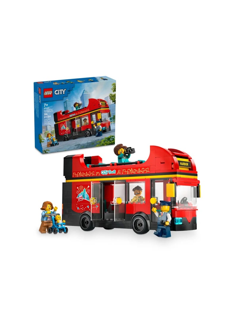 ليغو حافلة سياحية حمراء ذات طابقين - Image 4