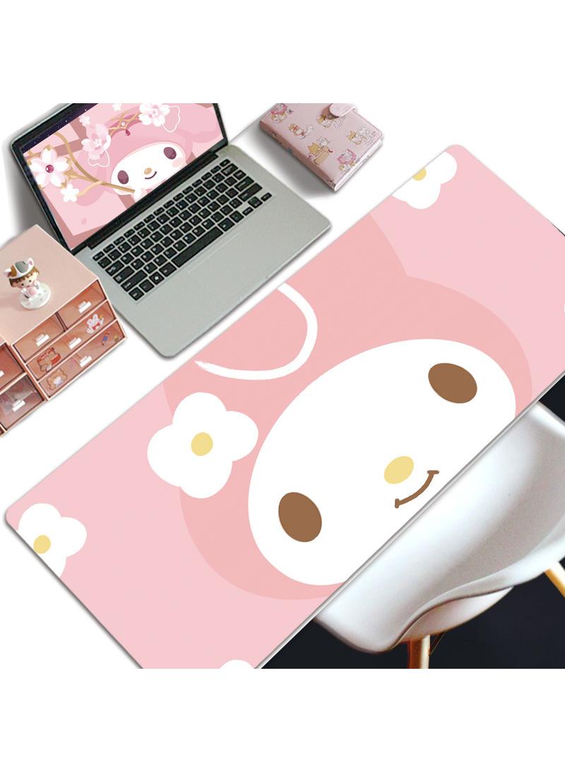 Loquat My Melody Girls Gift Gaming Mouse Pad Extended Large Mat Desk Pad Stitched Edges Mousepad Long Mouse Pad And Non-Slip Rubber Base Mice Pad 800X300X4mm - Image 1