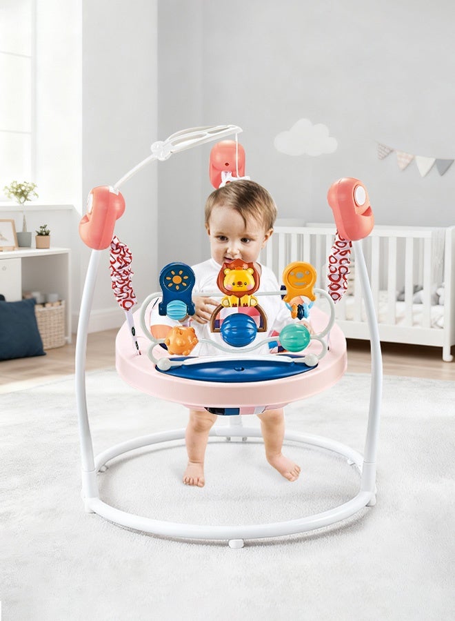 HAYALUX Baby Jumper Bouncer, Adjustable Baby Jumper Walker, Infant Activity Cneter With Squeeze to Sound Toy Pendant And Music - Image 3