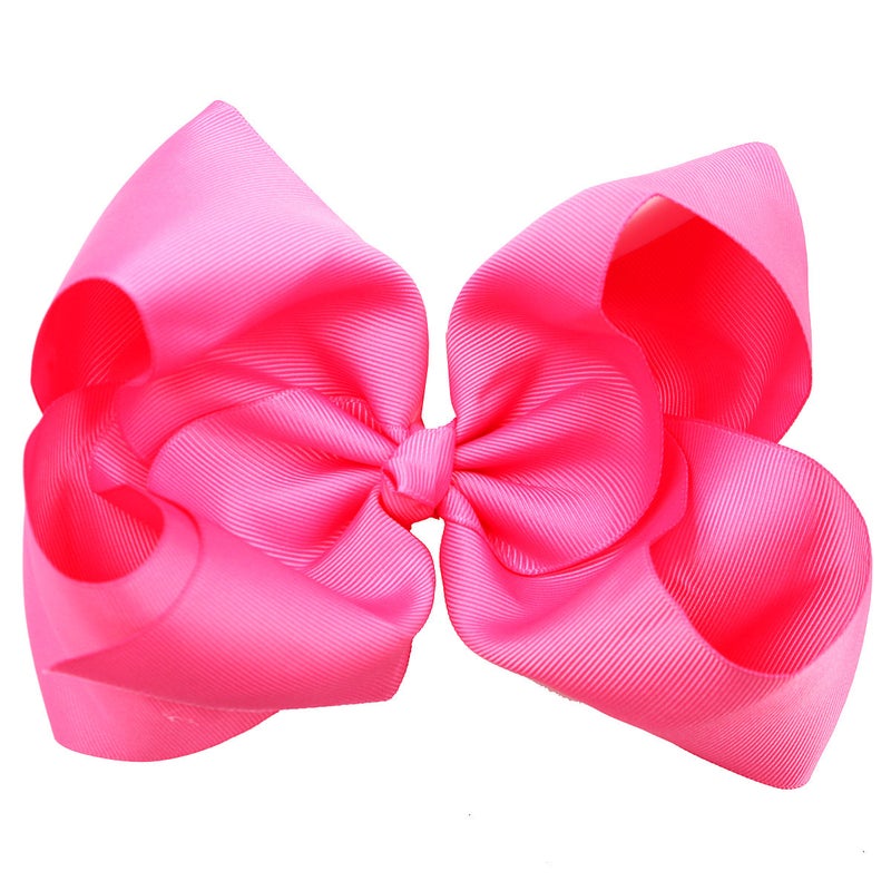 Generic Kids 8inch Large Bow Hair Clip Flower Accessories 8 (156 color number 