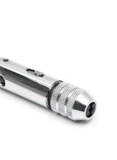 Y&D Adjustable Silver T Handle Ratchet Tap Holder Wrench with 5pcs M3 M8 3mm 8mm Machine Screw Thread Metric Plug shaped  - Image 4