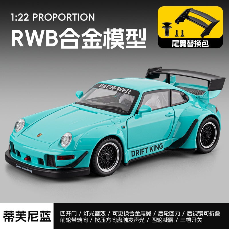 1 To 22 Rambo V12 Alloy Model Back Force Sound And Light Simulation Sports Car Boy Toy Car Ornaments Live Recommendation - Image 1