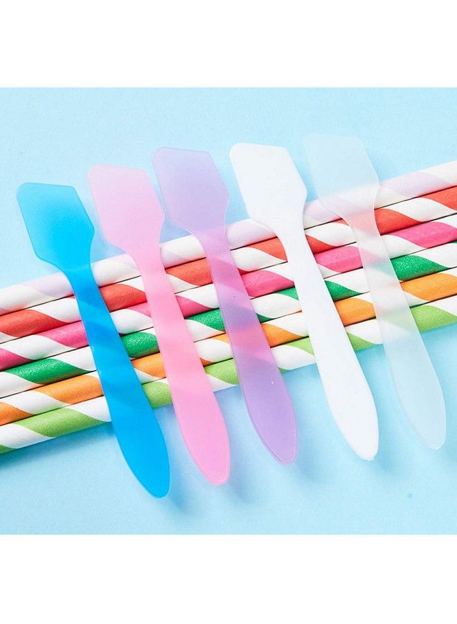 XINGZI 100Pcs 8Cm/3Inch Pink Disposable Pp Cosmetic Spoon Mask Spatula Mini Facial Cream Scoop Mud Mask Stirrer Muddler Applicator For Skin Care - Image 5