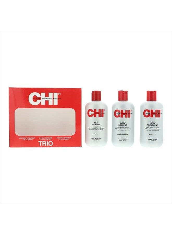 CHI Trio Kit with CHI Infra Shampoo, CHI Infra Treatment and CHI Silk Infusion  - Image 3