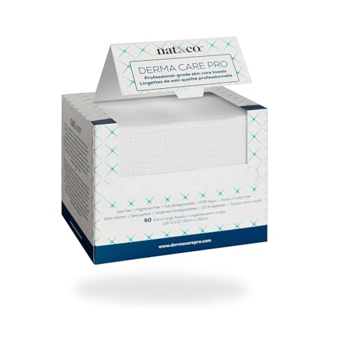 Natco مناديل الوجه الكبيرة الإضافية من ناتكو ديرما كير برو 100% مصنوعة من مواد حيوية معتمدة من وزارة الزراعة الأمريكية